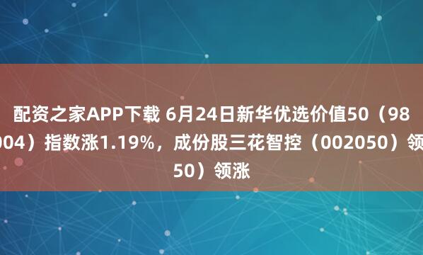 配资之家APP下载 6月24日新华优选价值50（989004）指数涨1.19%，成份股三花智控（002050）领涨